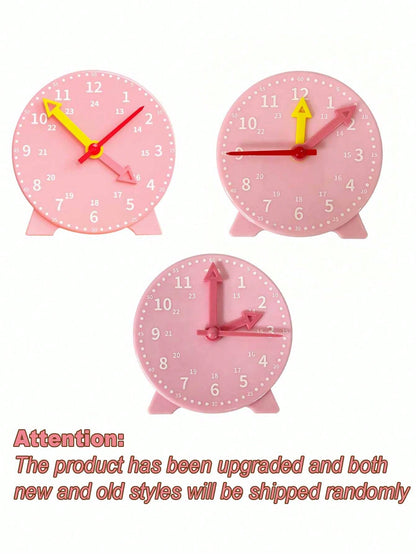 1pc Digital Pattern Time Teaching Clock Model, Simple Multifunctional Teaching Model, Suitable For Preschoolers And Children Learning, Back To School Supplies