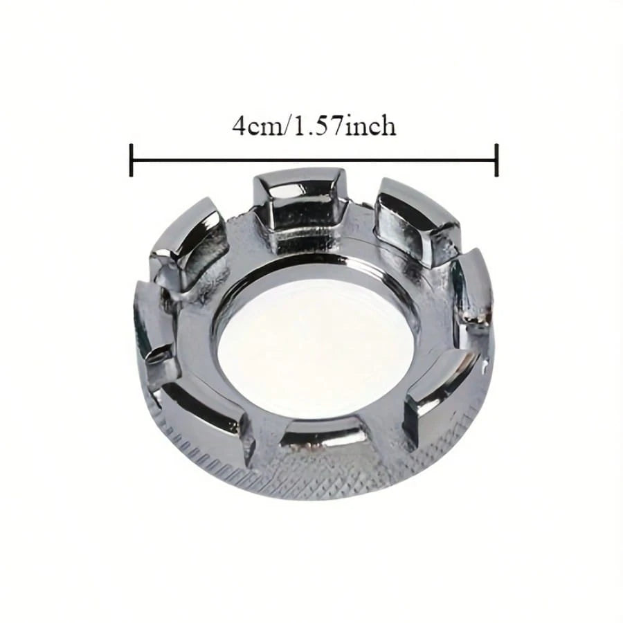 1pc Durable Stainless Steel Bicycle Spoke Wrench- Compact & Portable Road Bike Spoke Key, Essential MTB Cycling Tool With Hexagonal Design For Easy Wheel Maintenance, Bike Tools
