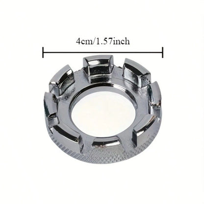 1pc Durable Stainless Steel Bicycle Spoke Wrench- Compact & Portable Road Bike Spoke Key, Essential MTB Cycling Tool With Hexagonal Design For Easy Wheel Maintenance, Bike Tools