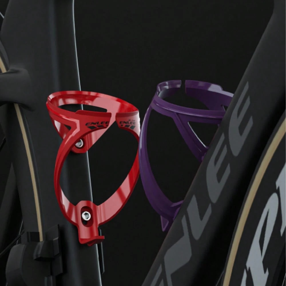 1pc ENLEE Bicycle Kettle Rack Carbon Fiber Bike Water Bottle Cage With Ergonomic Design Durable And Removable Lightweight Universal Color Cup Holder For Road And Mountain Bikes, Perfect Gifts For Men