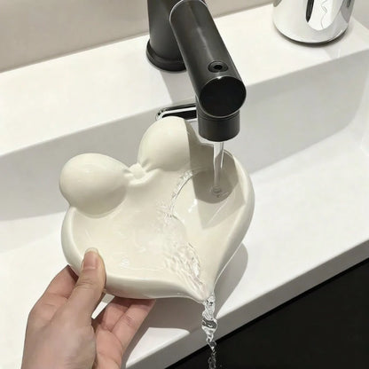 1pc Floral Self-Draining Soap Dish- Durable, Hygienic Bathroom Accessory For Home Decor