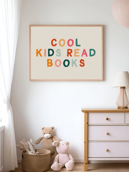 1pc Framed Canvas Painting, Bohemian Style Wall Art, Baby Room Wall Art, Baby Room Decor, Wall Decor Poster, Inspirational Printed Wall Art
