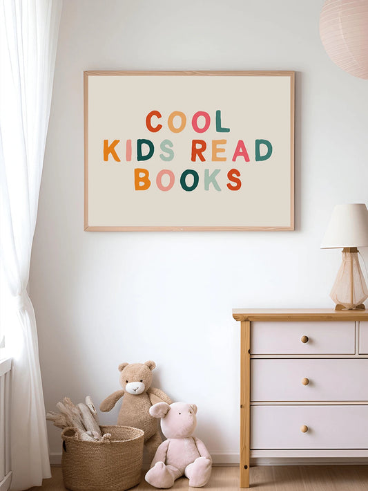 1pc Framed Canvas Painting, Bohemian Style Wall Art, Baby Room Wall Art, Baby Room Decor, Wall Decor Poster, Inspirational Printed Wall Art