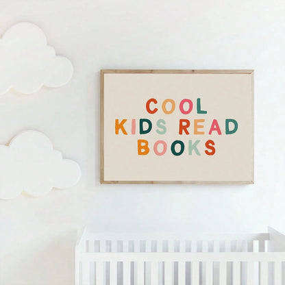 1pc Framed Canvas Painting, Bohemian Style Wall Art, Baby Room Wall Art, Baby Room Decor, Wall Decor Poster, Inspirational Printed Wall Art