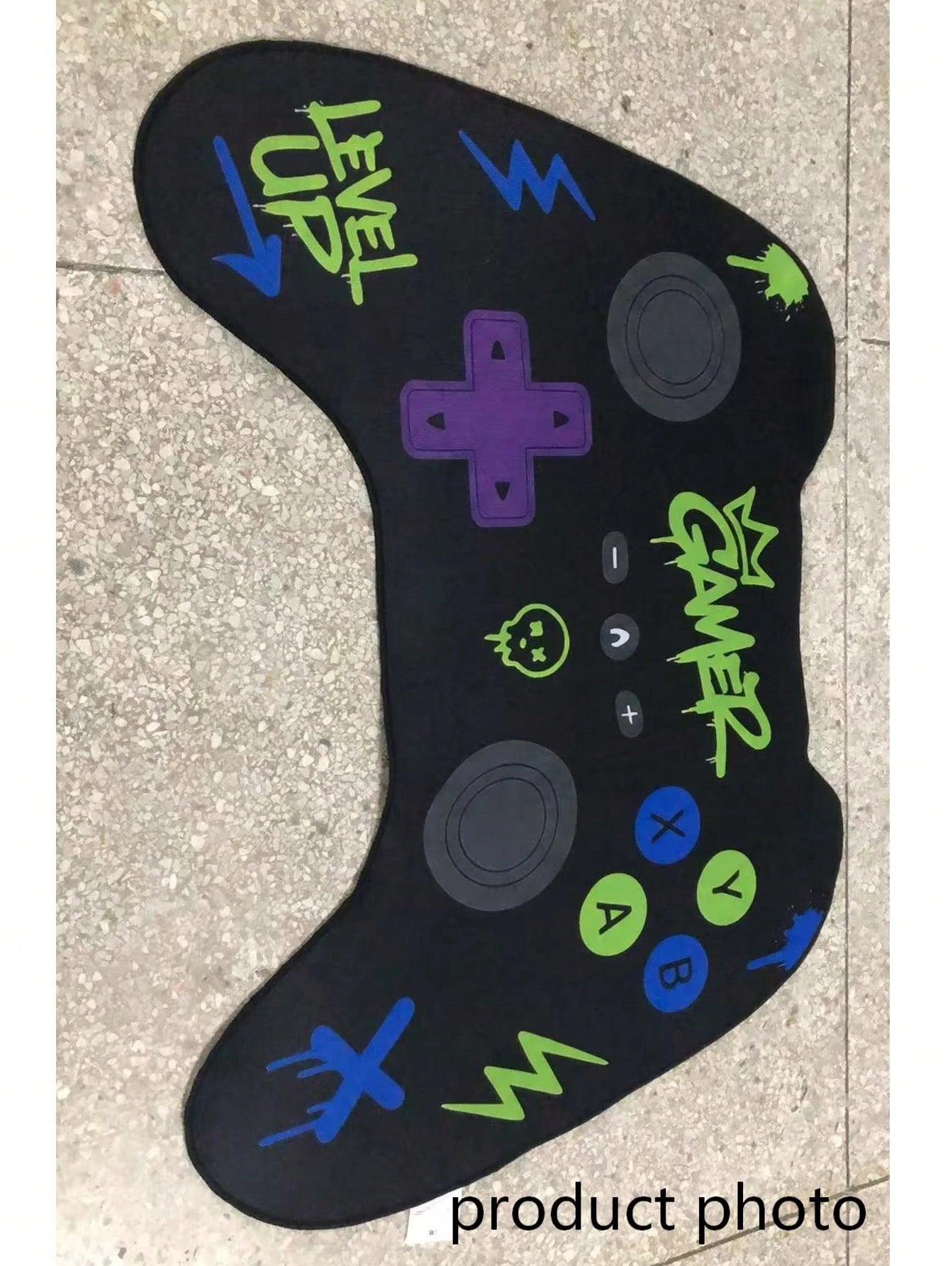 1pc Game Controller Shaped Rug, Cute Gaming Mat, Decorative Carpet, Bedroom Decor, Small Rug, Carpet, Home Decor, Outdoor Rug, Washable Rug, Graduation/Mother's Day Gift