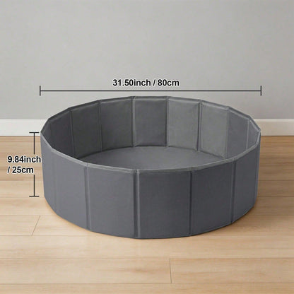 1Pc Gray Minimalist Foldable Baby Ball Pit NOT Included Balls Multi-Purpose Portable Baby Pet Ball Pool Gift For Baby Boys Girls
