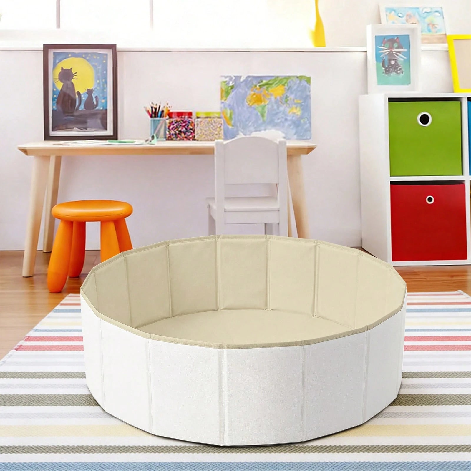 1pc Home Ball Pit, Baby Toy House, Boy Girl Castle, Portable Pet Swimming Pool Sand Pit Playroom (Balls Not Included)