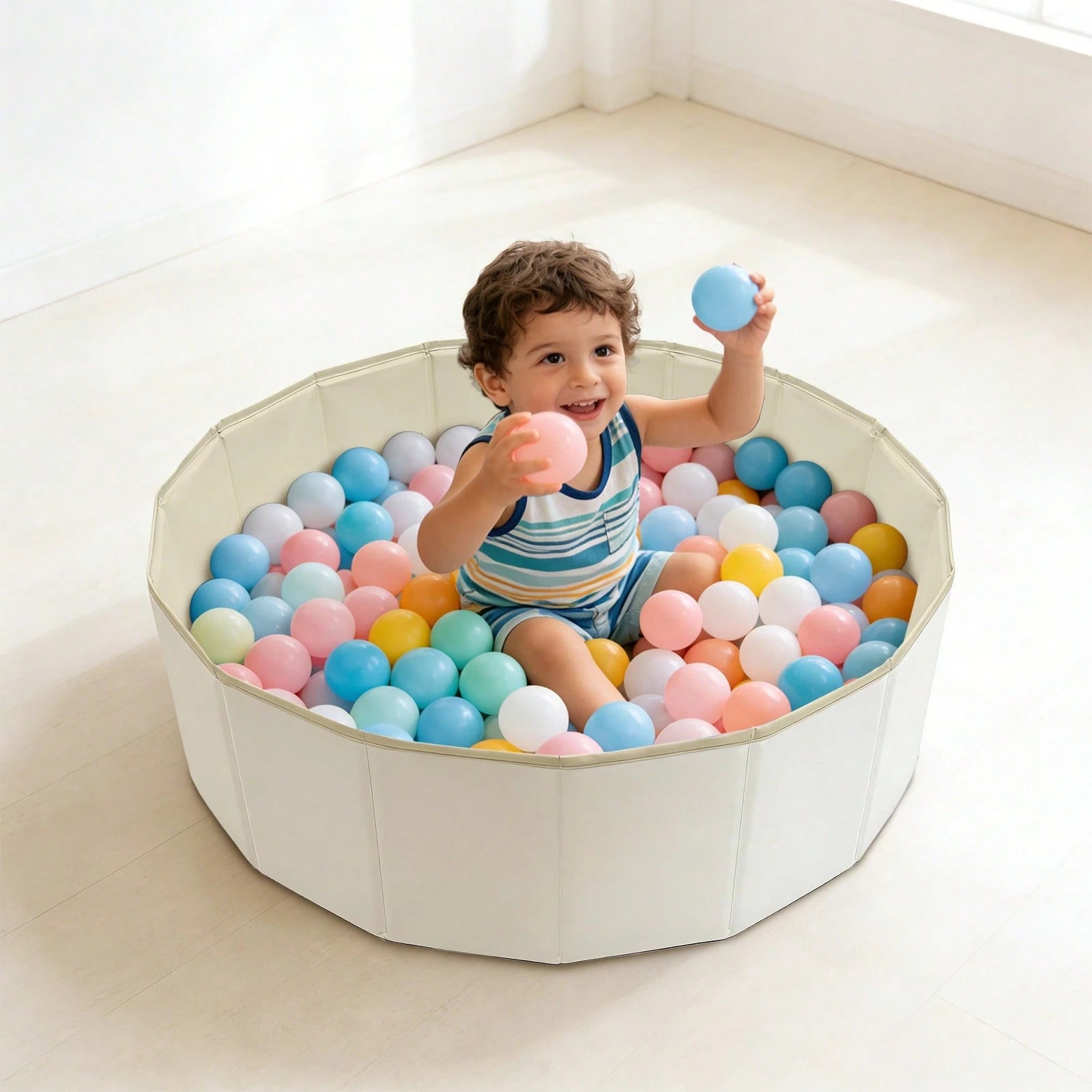 1pc Home Ball Pit, Baby Toy House, Boy Girl Castle, Portable Pet Swimming Pool Sand Pit Playroom (Balls Not Included)