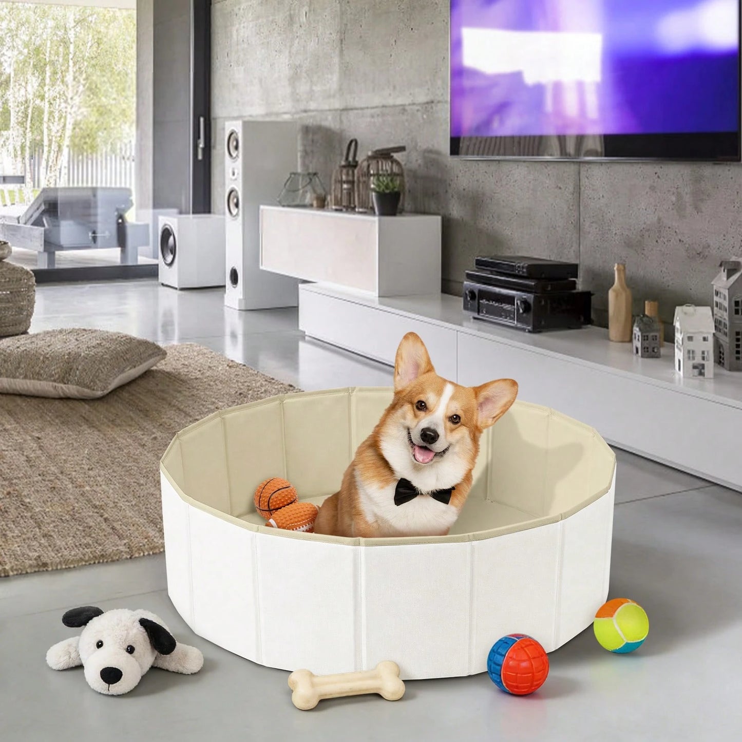1pc Home Ball Pit, Baby Toy House, Boy Girl Castle, Portable Pet Swimming Pool Sand Pit Playroom (Balls Not Included)