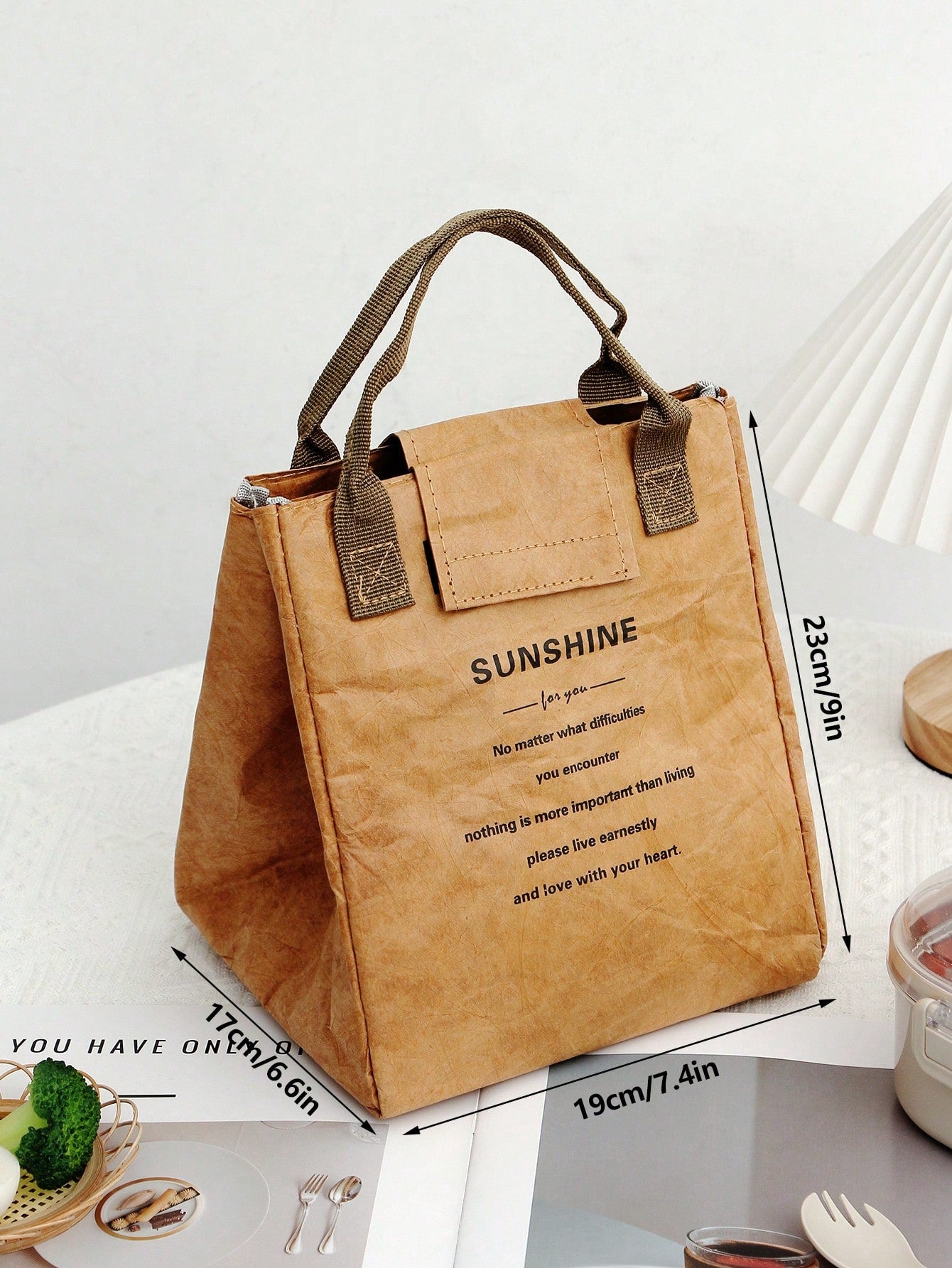 1PC Insulated Lunch Box Bag, Large Capacity Student Meal Insulated Refrigerated Bag, Portable Travel Picnic Bag, OfficeLunch Bag, School Lunch Bag