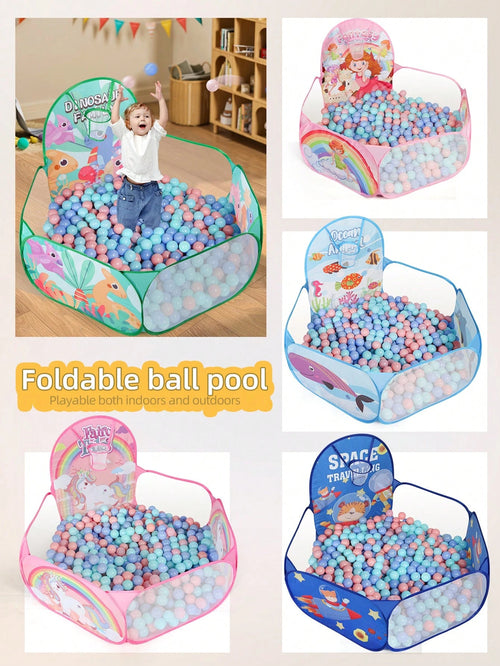 1pc Interactive Parent-Child Basketball Ball Pit, Foldable Portable One-Click Storage, Boys Girls Back To School Halloween Christmas Thanksgiving Gift, Children Toys, Baby Toys (Balls Not Included)