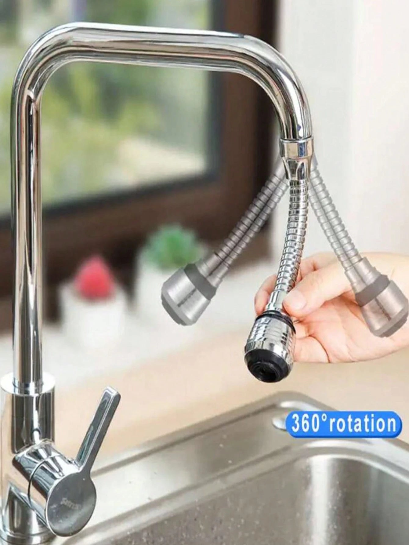 1pc Kitchen Gadget, 2 Modes, 360° Rotating Aerator, High Pressure Faucet Extender, Water-Saving Bathroom & Kitchen Accessory, Home Bathroom Decor, Autumn Decor, Back To School Decor