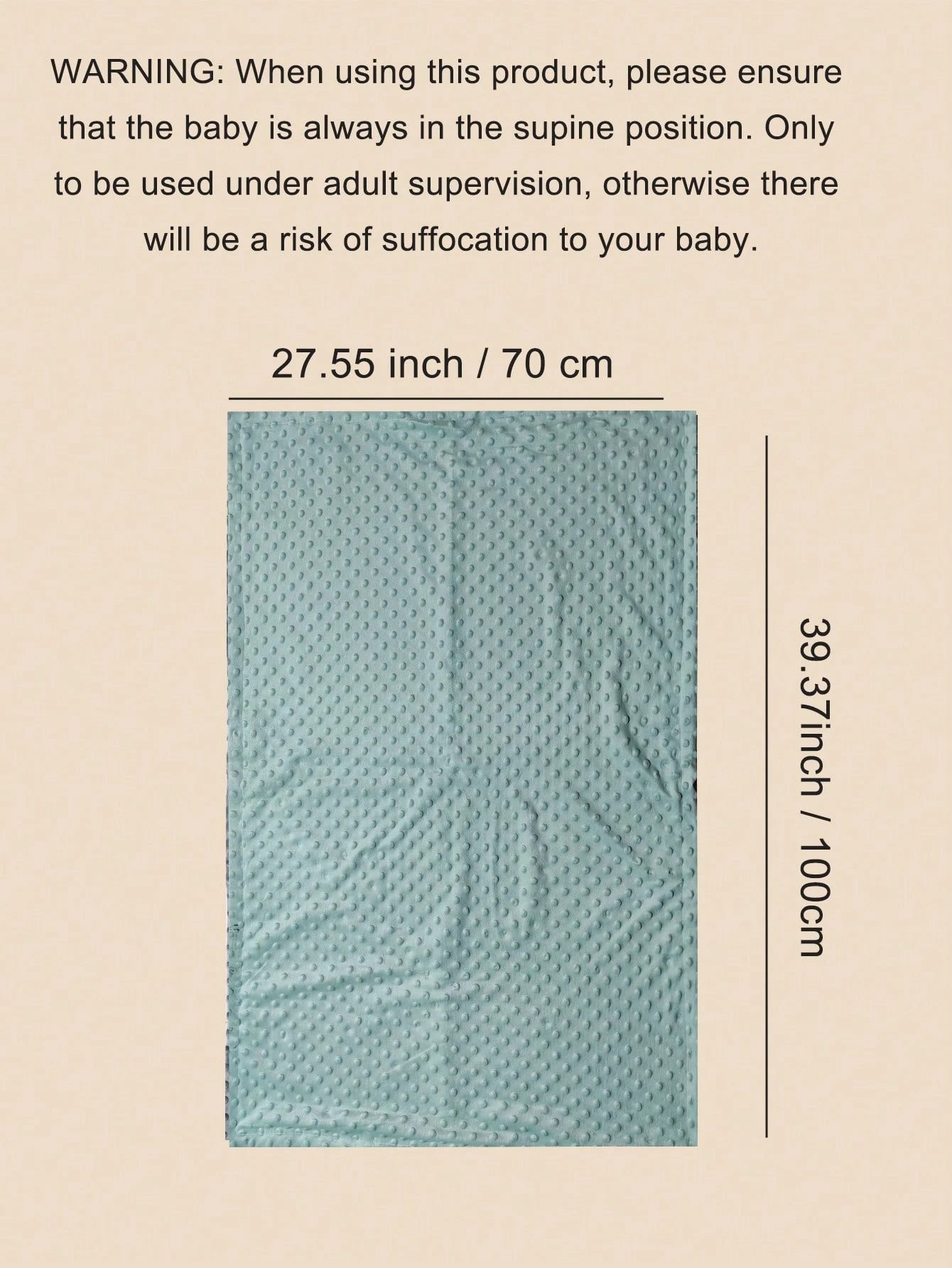 1pc Lightweight Soft Baby Blanket For Boys Girls, Anti Startle Newborn Crib Blanket