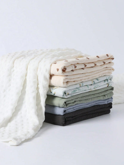 1pc Lightweight Soft Baby Blanket For Boys Girls, Anti Startle Newborn Crib Blanket