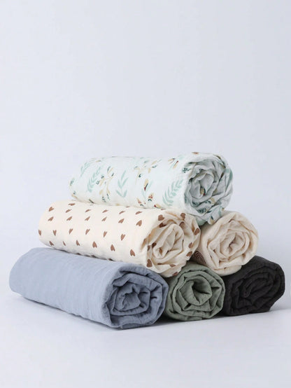 1pc Lightweight Soft Baby Blanket For Boys Girls, Anti Startle Newborn Crib Blanket