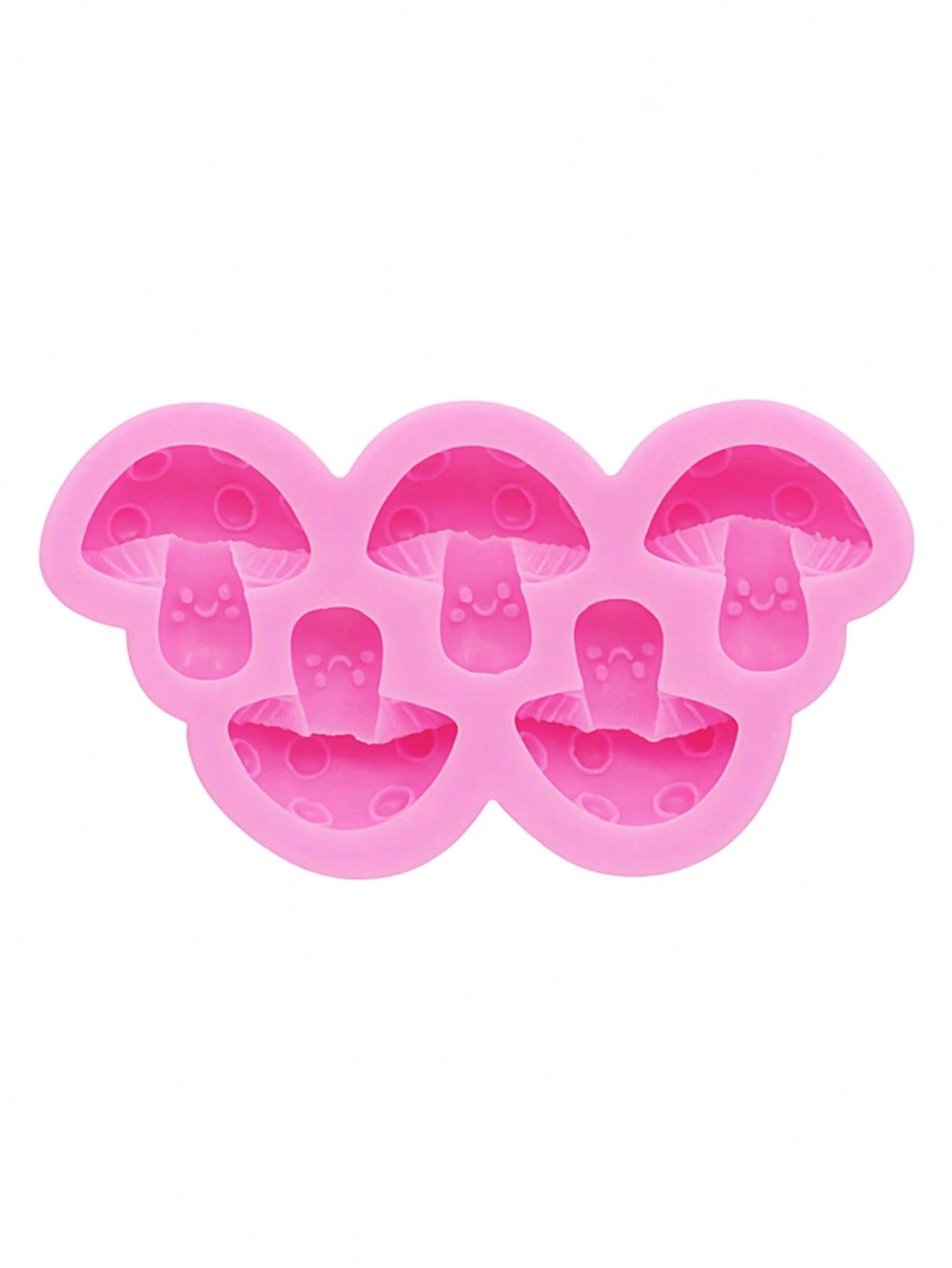 1pc Liquid Silicone Mold, Mini Realistic Cartoon Mushroom Jewelry Accessory Mold, DIY Clay Silicone Mold For Hollow Out Clogs Charms, Jewelry Making, Clothing Decoration