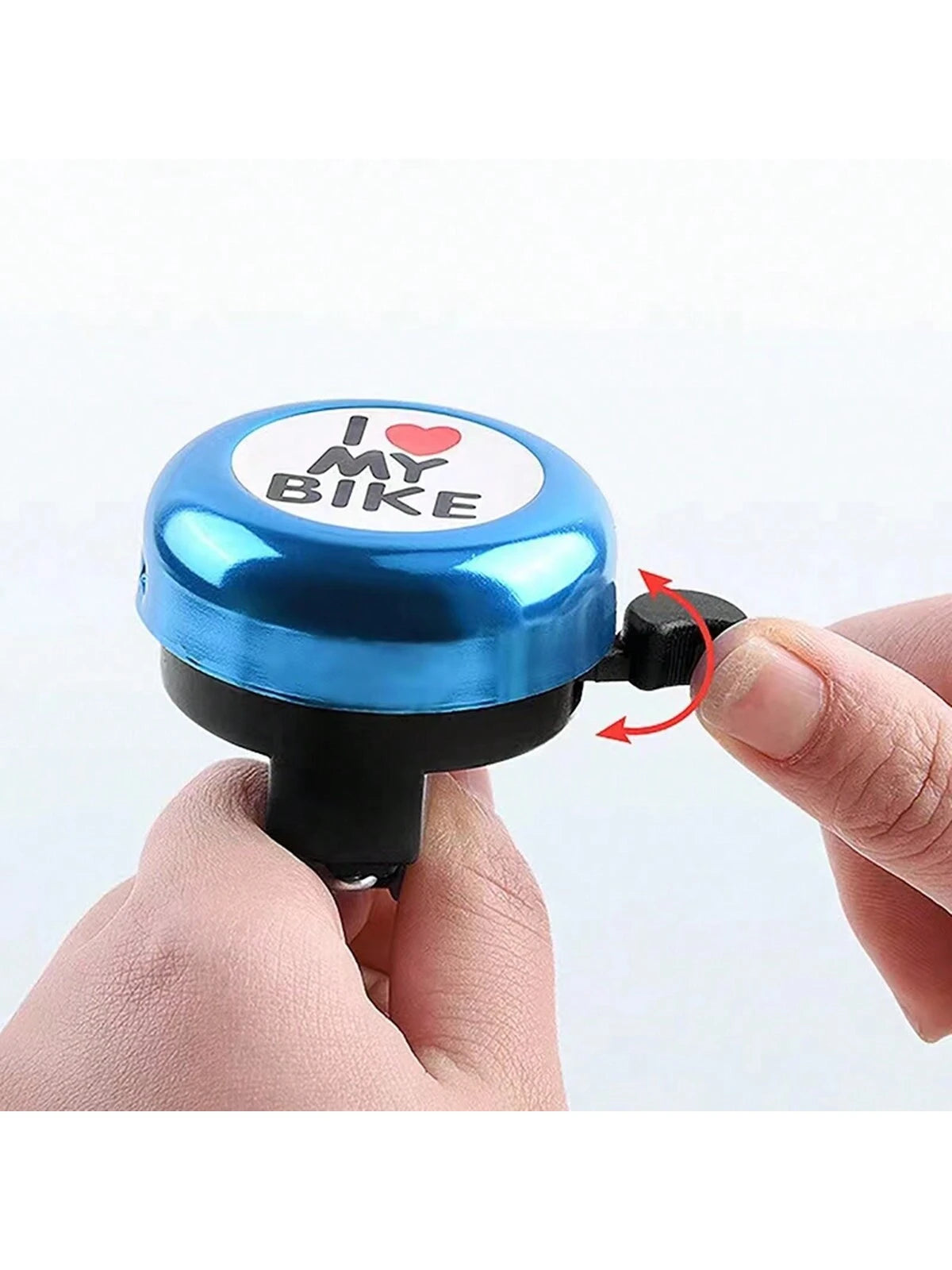 1pc Mini Bicycle Bell "I Love Cycling" Slogan, Loud Alloy Ring, Suitable For Mountain Bike & Road Bike, Cycling Accessories