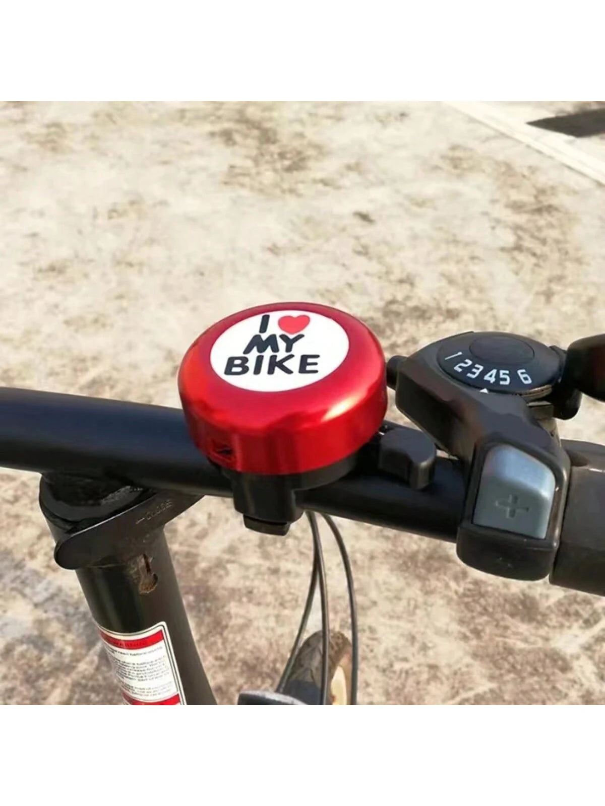 1pc Mini Bicycle Bell "I Love Cycling" Slogan, Loud Alloy Ring, Suitable For Mountain Bike & Road Bike, Cycling Accessories