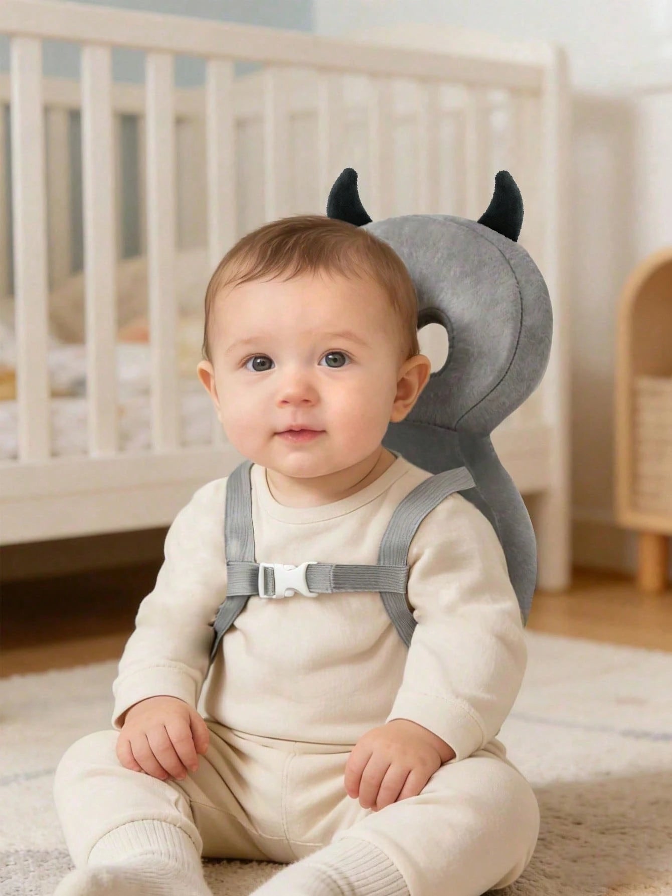 1pc New Baby Anti-Fall Pillow, Baby Anti-Collision Pillow, Toddler Protection Pad, Baby Head Protection Backpack, Infant Head Protection Pillow For Learning To Sit And Crawl, Anti-Collision Essential
