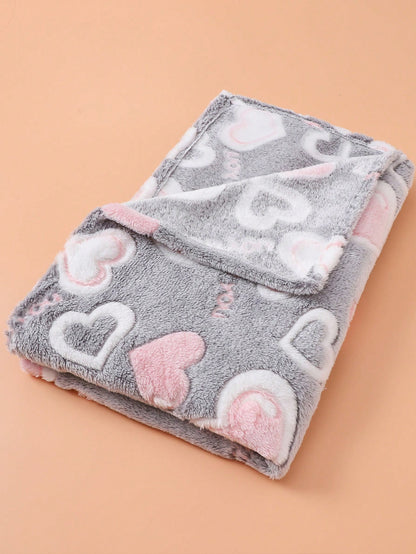 1pc Newborn Baby Blanket, Cute Cartoon Bear Plush Blanket, Infant Swaddle, Super Soft Warm Lightweight Breathable