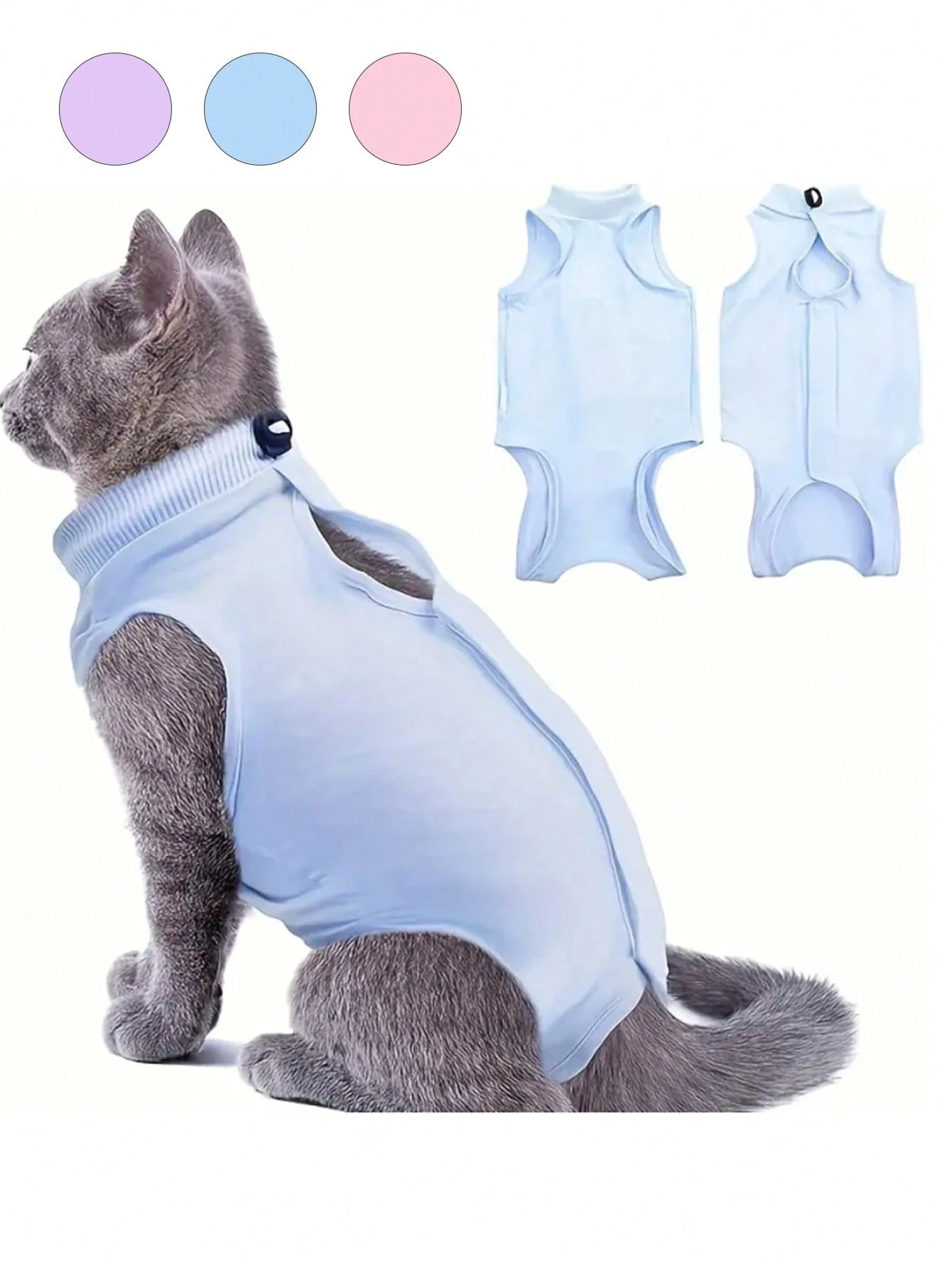 1PC Pet Cat Weaning Clothes For Small Dog Sterilization Jumpsuit Anti-Licking Surgery Recovery Care Suit Puppy Kitten Outfits