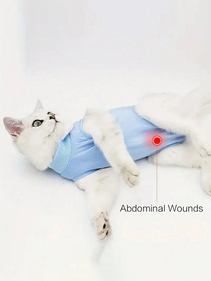 1PC Pet Cat Weaning Clothes For Small Dog Sterilization Jumpsuit Anti-Licking Surgery Recovery Care Suit Puppy Kitten Outfits
