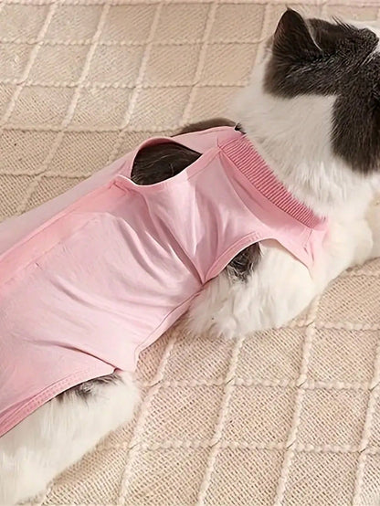 1PC Pet Cat Weaning Clothes For Small Dog Sterilization Jumpsuit Anti-Licking Surgery Recovery Care Suit Puppy Kitten Outfits
