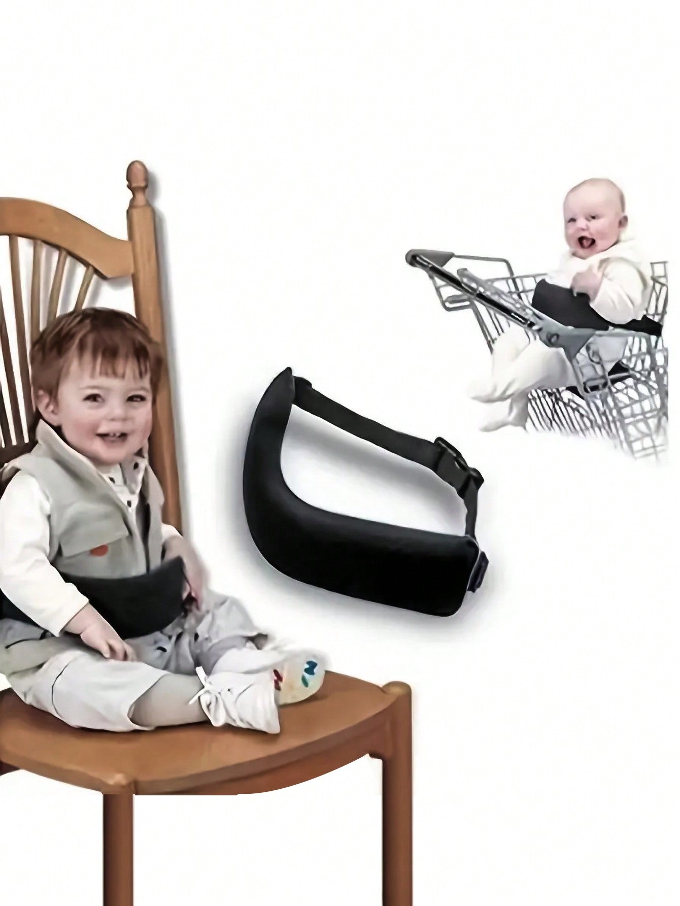1pc Portable Children Chair Belt For High Chair And Baby Dining, 2-In-1 Baby Dining Safety Belt