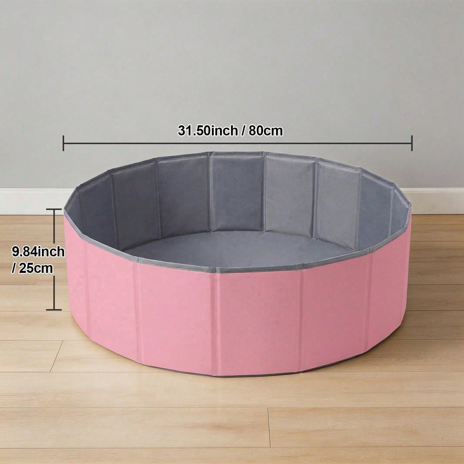 1Pc Portable Folding Baby Ball Pit NOT Included Balls Minimalist Multi-Purpose Round Ball Pit Suitable For Infants Pets Indoor Outdoor