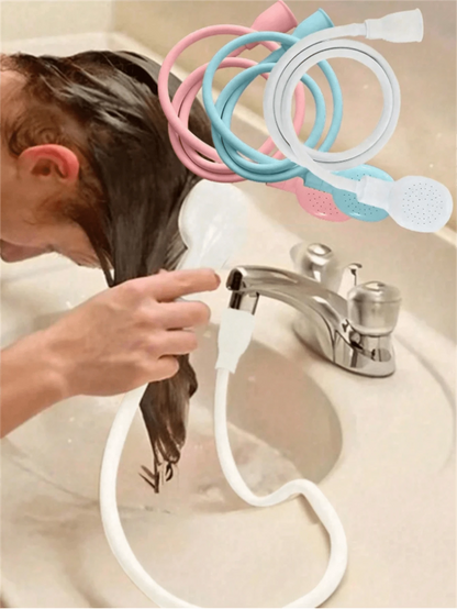 1pc Portable Multi-Function Rubber Hose Spray Nozzle, Suitable For Bathroom, Kitchen, Garden, Pet Bath, RV Bathroom And Home, Essential Outdoor Shower Accessory, Perfect Gift And Home Improvement Choi