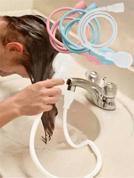 1pc Portable Multi-Function Rubber Hose Spray Nozzle, Suitable For Bathroom, Kitchen, Garden, Pet Bath, RV Bathroom And Home, Essential Outdoor Shower Accessory, Perfect Gift And Home Improvement Choi
