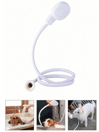 1pc Portable Multi-Function Rubber Hose Spray Nozzle, Suitable For Bathroom, Kitchen, Garden, Pet Bath, RV Bathroom And Home, Essential Outdoor Shower Accessory, Perfect Gift And Home Improvement Choi