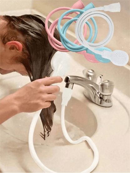 1pc Portable Multi-Function Rubber Hose Spray Nozzle, Suitable For Bathroom, Kitchen, Garden, Pet Bath, RV Bathroom And Home, Essential Outdoor Shower Accessory, Perfect Gift And Home Improvement Choi