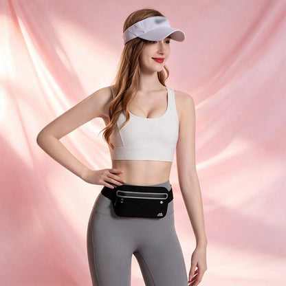 1pc Slim Running Belt, Ultra Light Bounce-Free Waist Pouch, Unisex Fitness Workout Waist Pack, Sports Waist Bag For Running, Gym, Marathon, Cycling, Bounce Free Waist PouchUltra Light Running BeltFitn