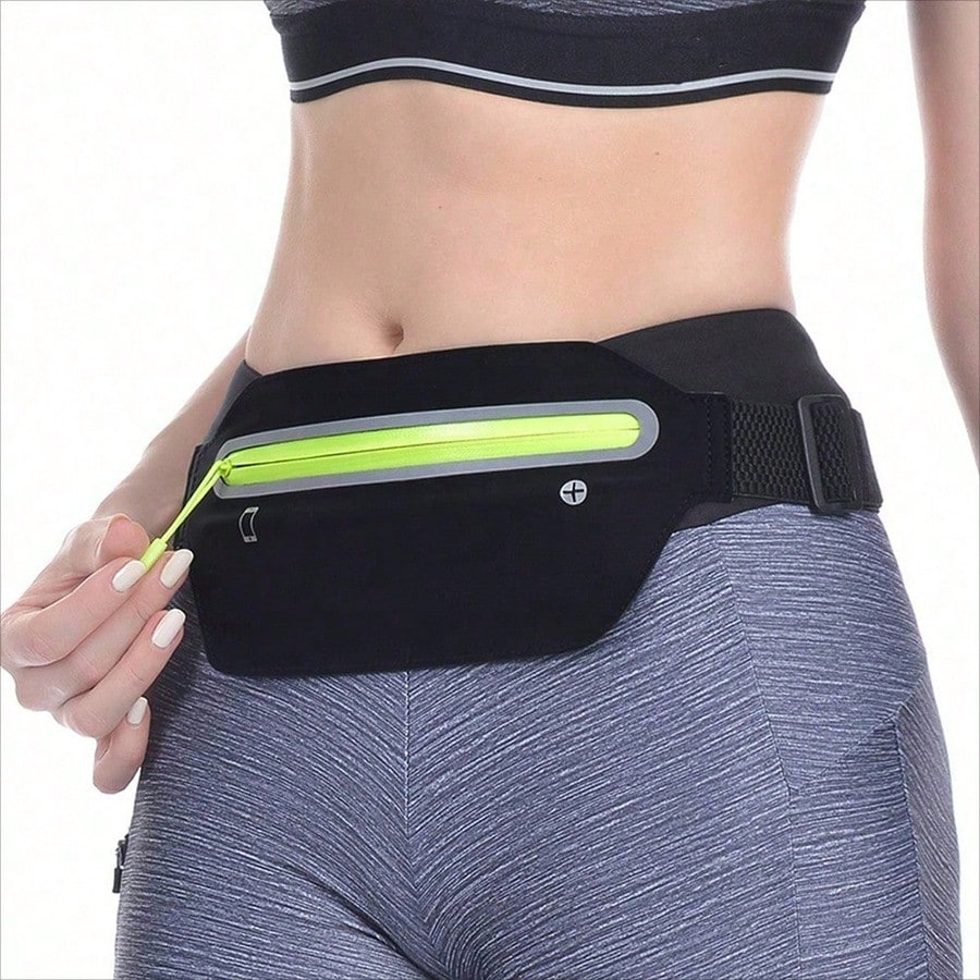 1pc Slim Running Belt, Ultra Light Bounce-Free Waist Pouch, Unisex Fitness Workout Waist Pack, Sports Waist Bag For Running, Gym, Marathon, Cycling, Bounce Free Waist PouchUltra Light Running BeltFitn