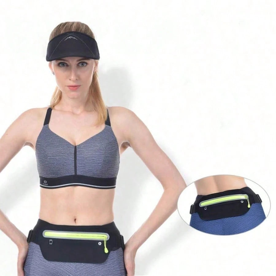 1pc Slim Running Belt, Ultra Light Bounce-Free Waist Pouch, Unisex Fitness Workout Waist Pack, Sports Waist Bag For Running, Gym, Marathon, Cycling, Bounce Free Waist PouchUltra Light Running BeltFitn