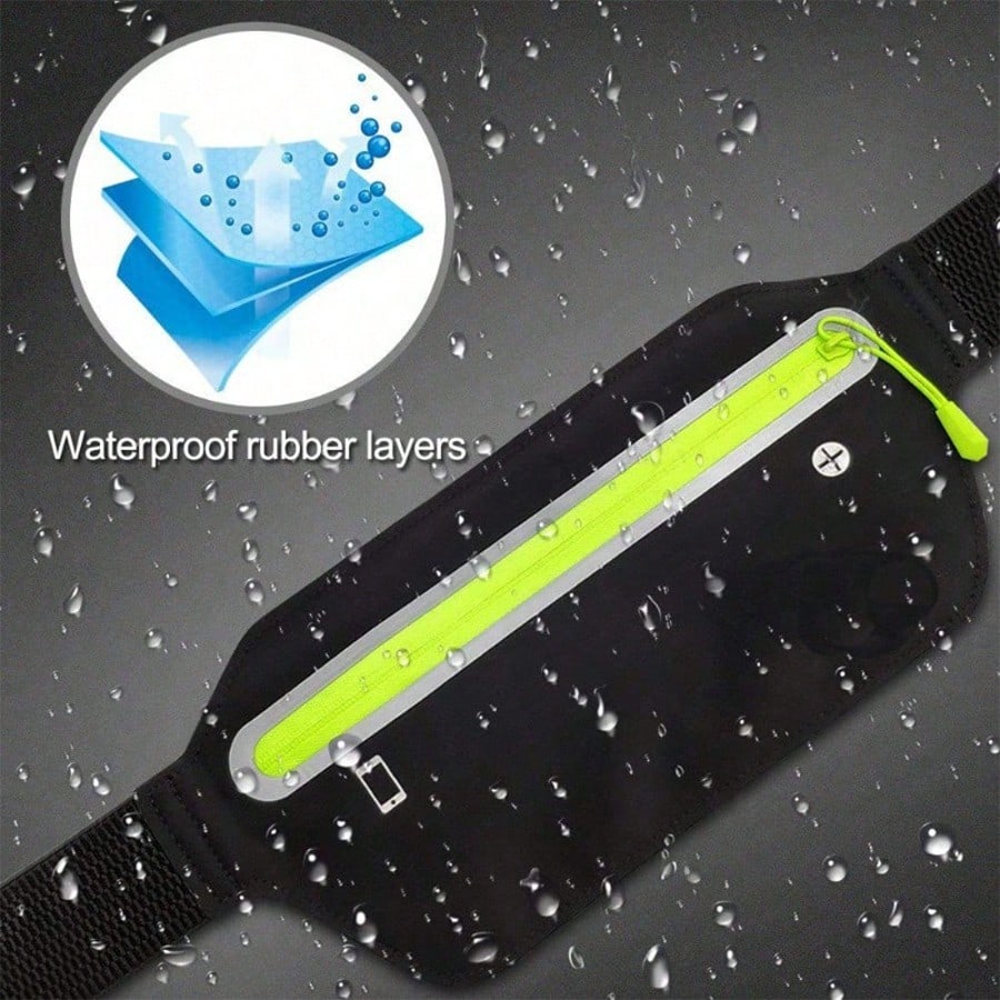 1pc Slim Running Belt, Ultra Light Bounce-Free Waist Pouch, Unisex Fitness Workout Waist Pack, Sports Waist Bag For Running, Gym, Marathon, Cycling, Bounce Free Waist PouchUltra Light Running BeltFitn