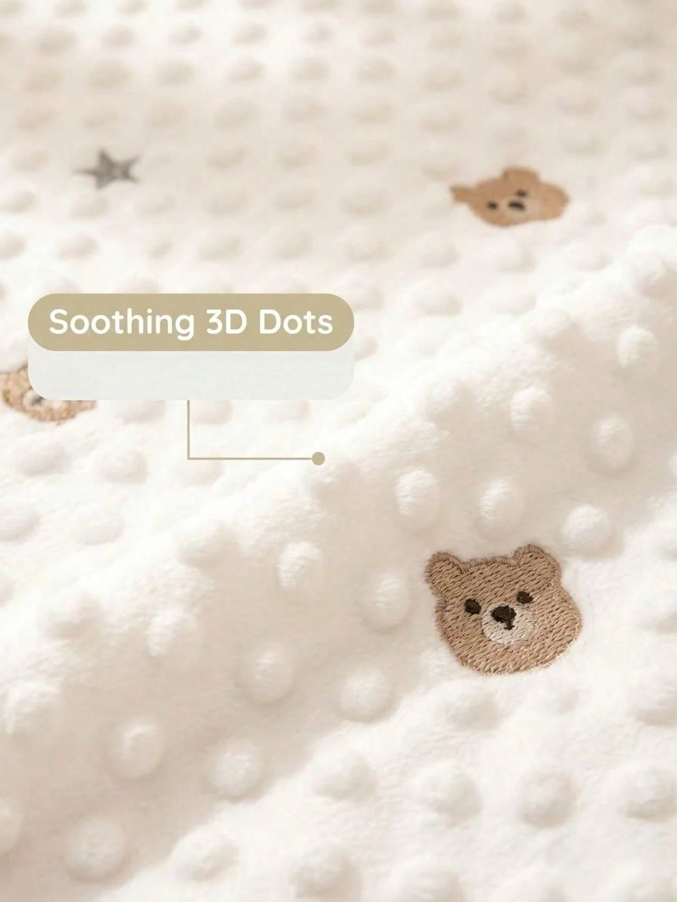 1pc Soft & Comfortable Bear Plush Crib Fitted Sheet, Suitable For All Seasons