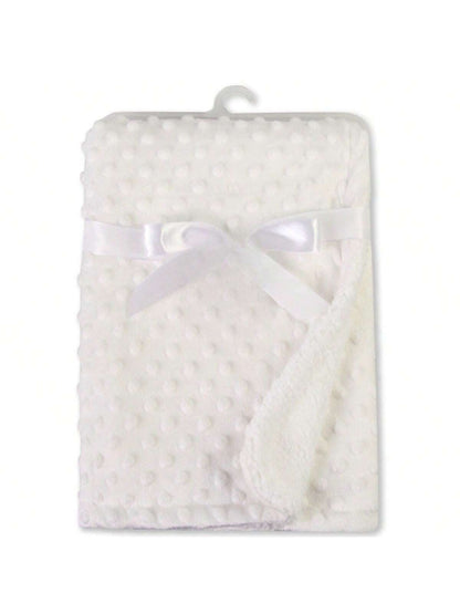 1pc Solid Color Baby Blanket, Soft & Comfortable, Suitable For All Seasons, Nursery Supplies, Newborn Gift