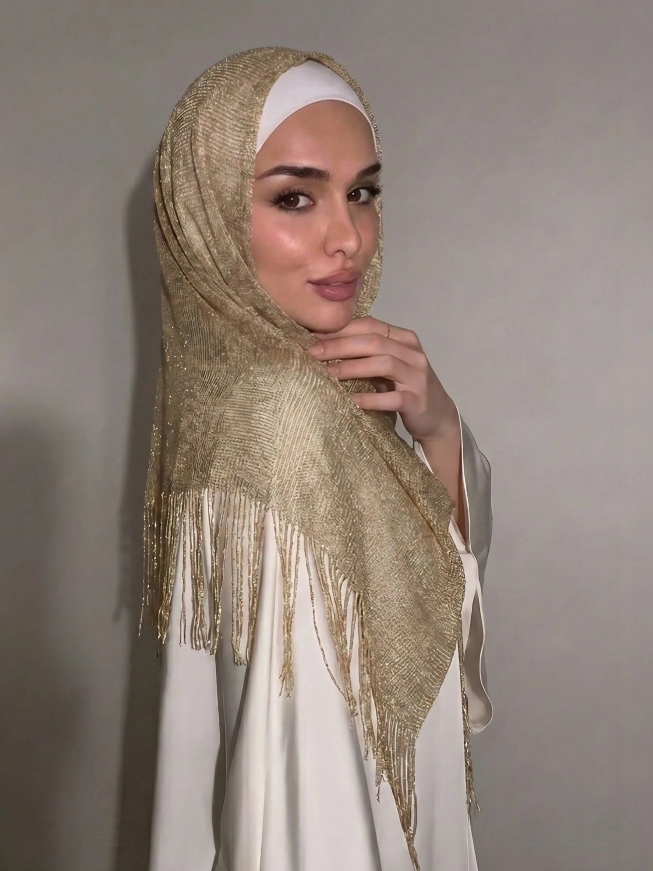 1pc Summer Beach New Jazz Dance Street Dance Waist Chain Hip Scarf Accessory, Sequin Triangle Scarf Tassel Waist Belt, Versatile Waist Scarf