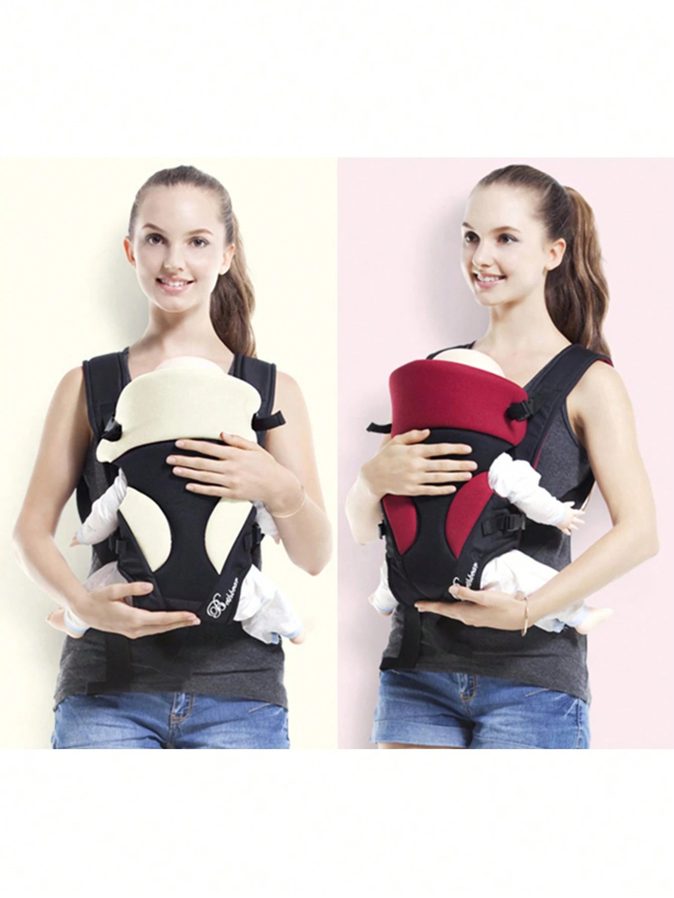 1pc Three-In-One Popular Khaki Baby Carrier, Suitable For Daily Use