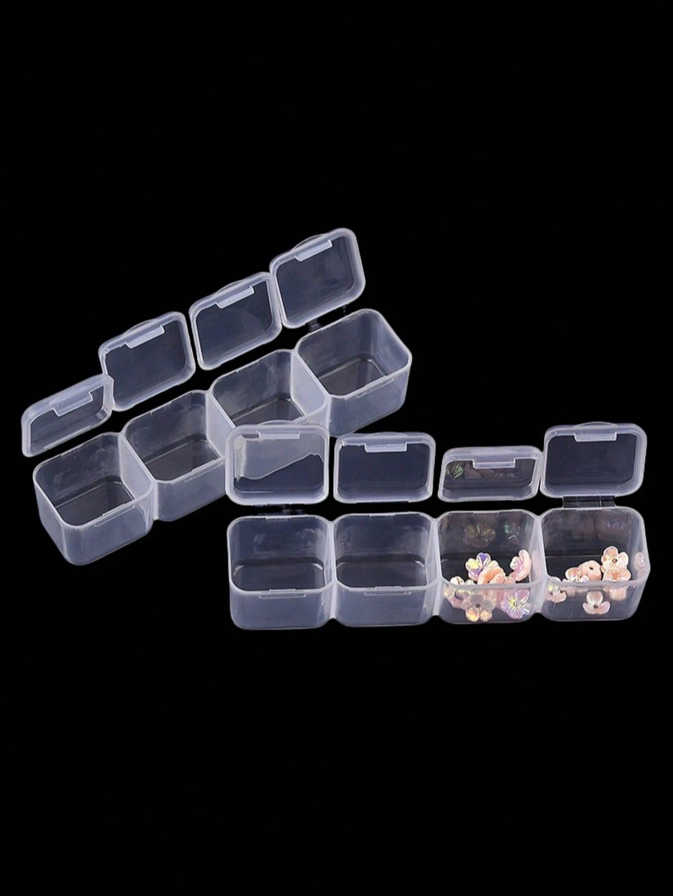 1pc Transparent Storage Box, 28 Grids DIY Diamond Painting Box, Jewelry Storage Box, Plastic False Nail Storage Box, Rhinestone Bead Storage Box, Manicure Supplies, Manicure Tools, Manicure Art Tools