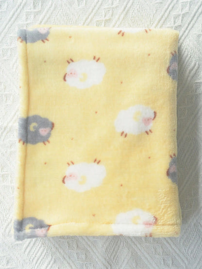 1pc Unisex Newborn Plush Swaddle Blanket, Super Soft Warm Breathable Baby Swaddling Blanket Suitable For Stroller Use Love Valentine