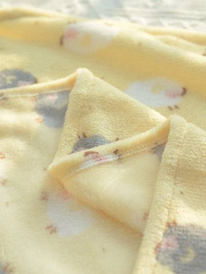 1pc Unisex Newborn Plush Swaddle Blanket, Super Soft Warm Breathable Baby Swaddling Blanket Suitable For Stroller Use Love Valentine