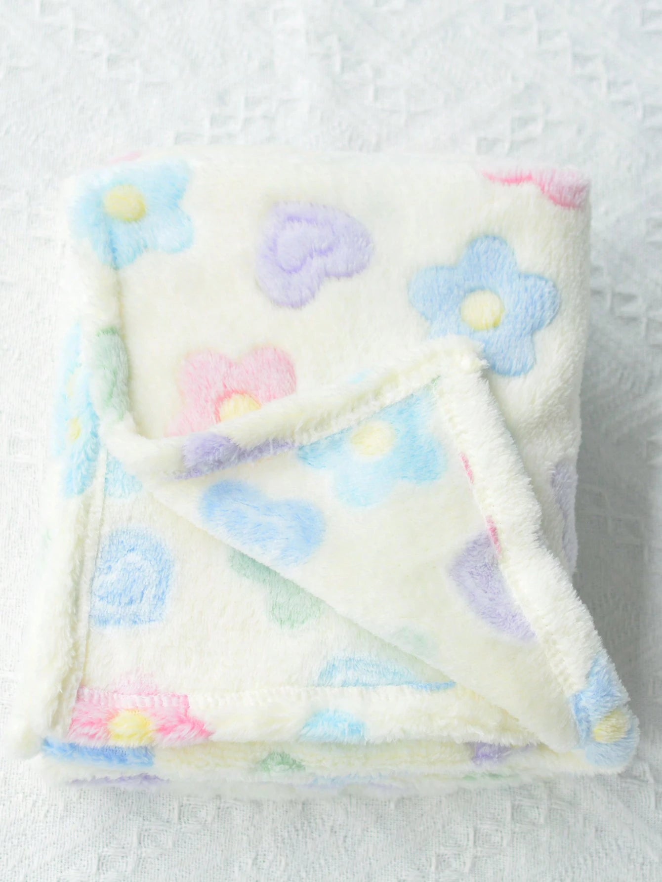 1pc Unisex Newborn Plush Swaddle Blanket, Super Soft Warm Breathable Baby Swaddling Blanket Suitable For Stroller Use Love Valentine