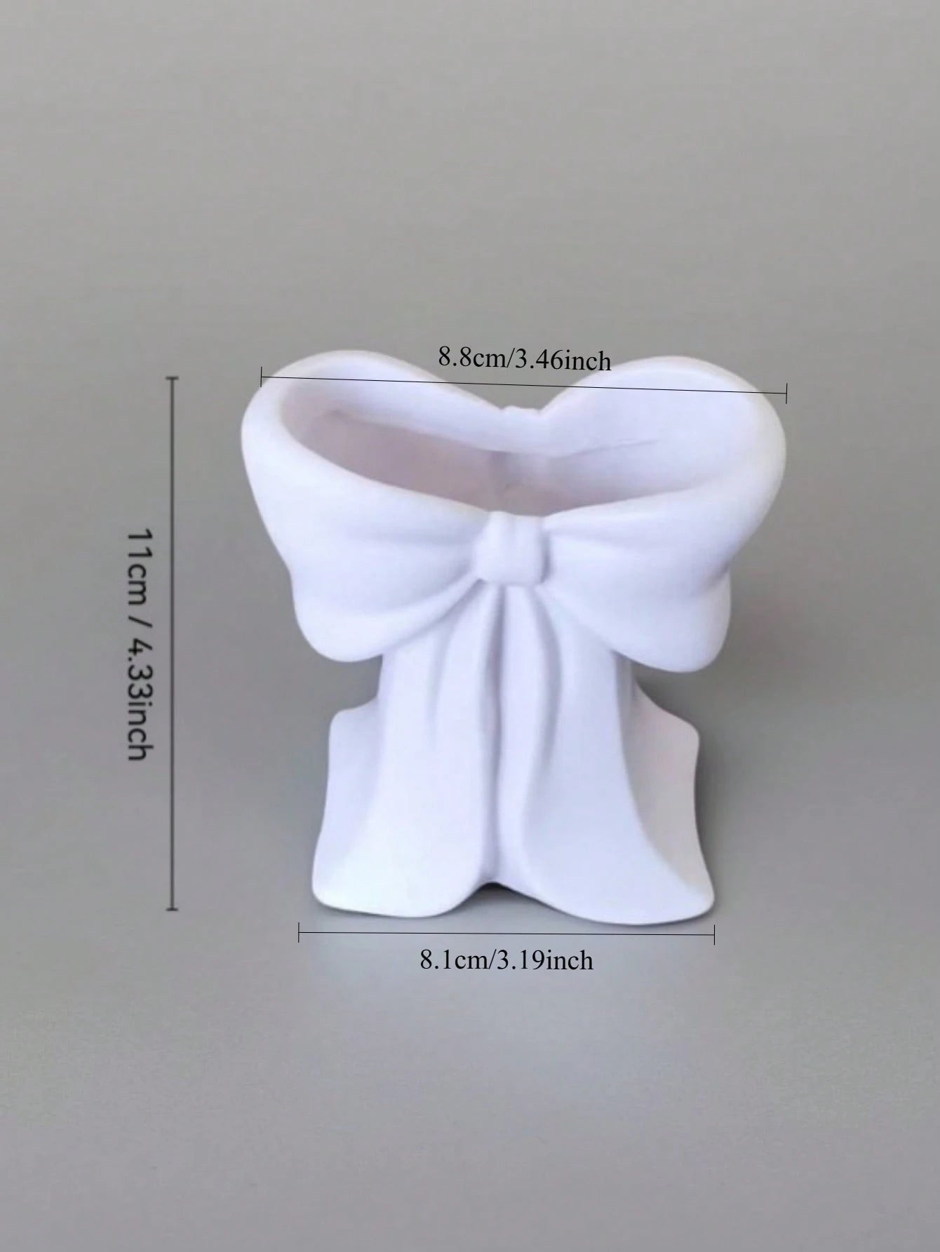 1pc Vase Decorated With A Bow, Sturdy And Durable,No Flower,For Baby Party Decoration,Kidsroom Decoration,Baby Gifts