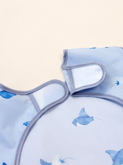 1pc Waterproof & Washable Soft Infant Sleeveless Feeding Bib