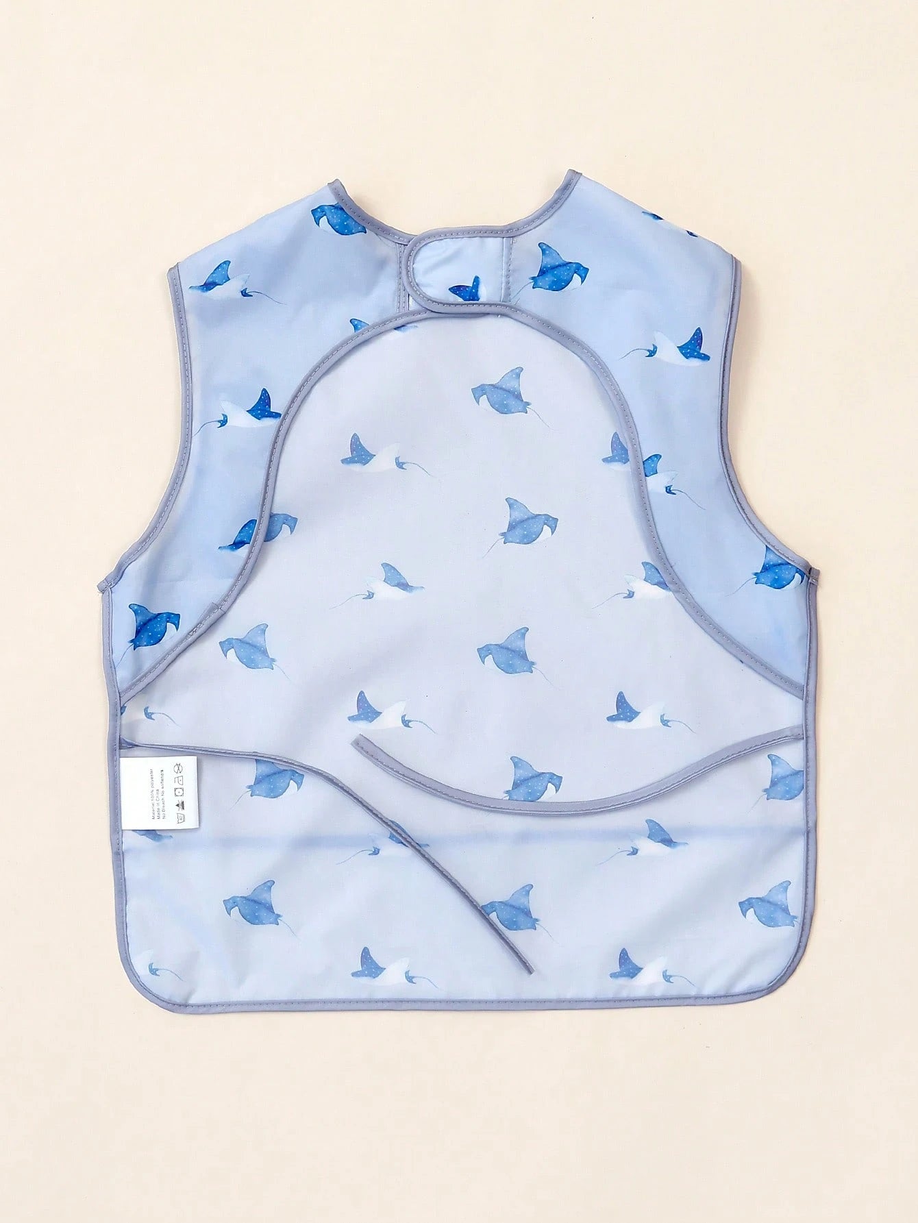 1pc Waterproof & Washable Soft Infant Sleeveless Feeding Bib