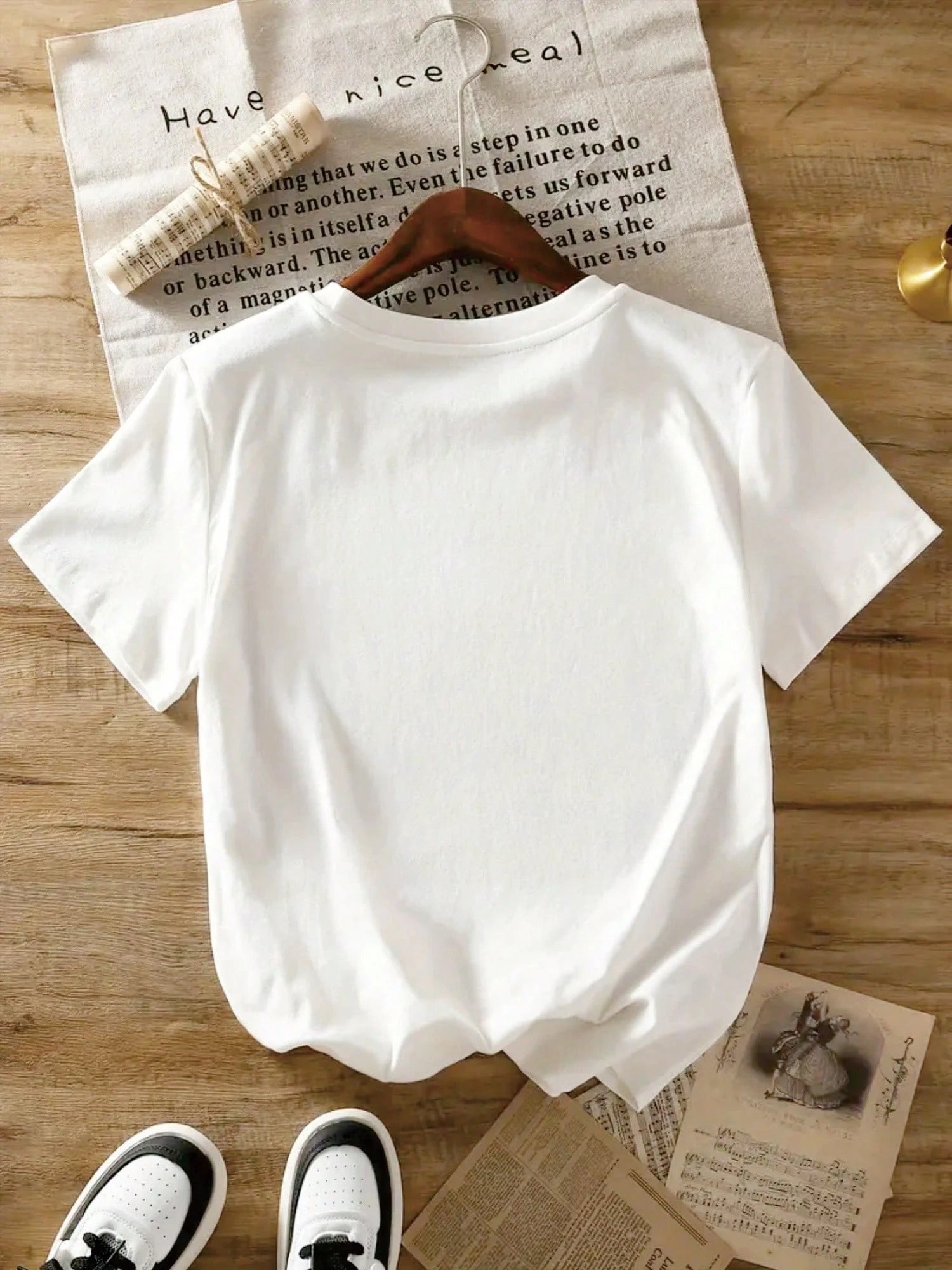 1pc Women'S White T-Shirt With Inspirational Christian Print- "Jesus Paid It All" Design, Short Sleeve, Casual Style, Perfect For Religious Events & Daily Wear, All-Season Comfort, Ideal Holiday Gift