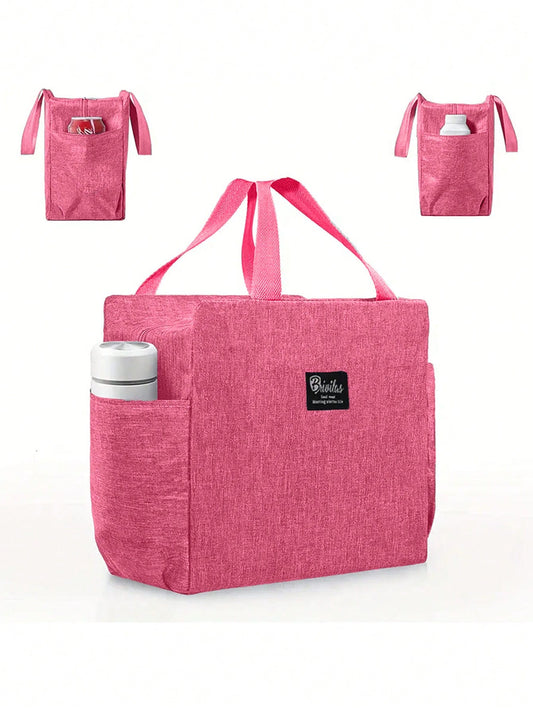 1pc, Waterproof Thermal Lunch Box Bag For Students And Office Workers- Perfect Travel Accessory And Kitchen Gadget For Healthy Meals On The Go